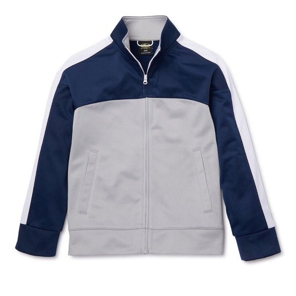 Athletic Works Little/Youth Boy's Tricot Track Jacket Size 10-16 Regular & Husky - Picture 2 of 5